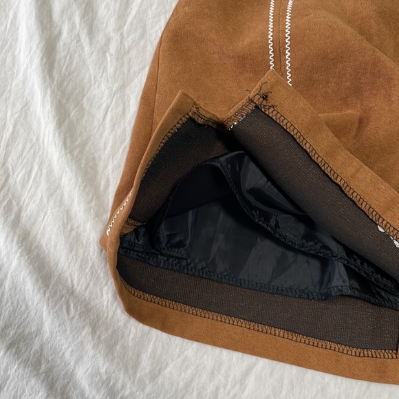 Mini Suede Skirt - Picture 5 of 6